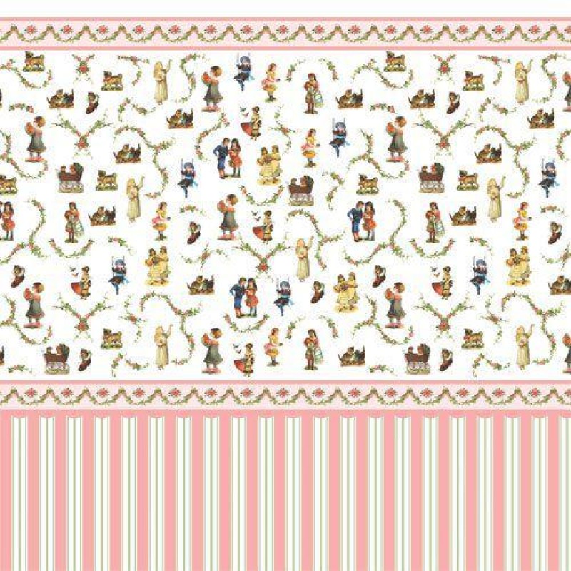 Victorian Nursery Wallpaper 430 X 600mm - Обои Для Кукольного Домика - HD Wallpaper 