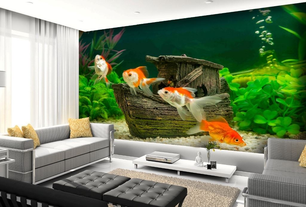 Aquarium Wallpapers Design Fish Aquarium Underwater - Design For Home - HD Wallpaper 