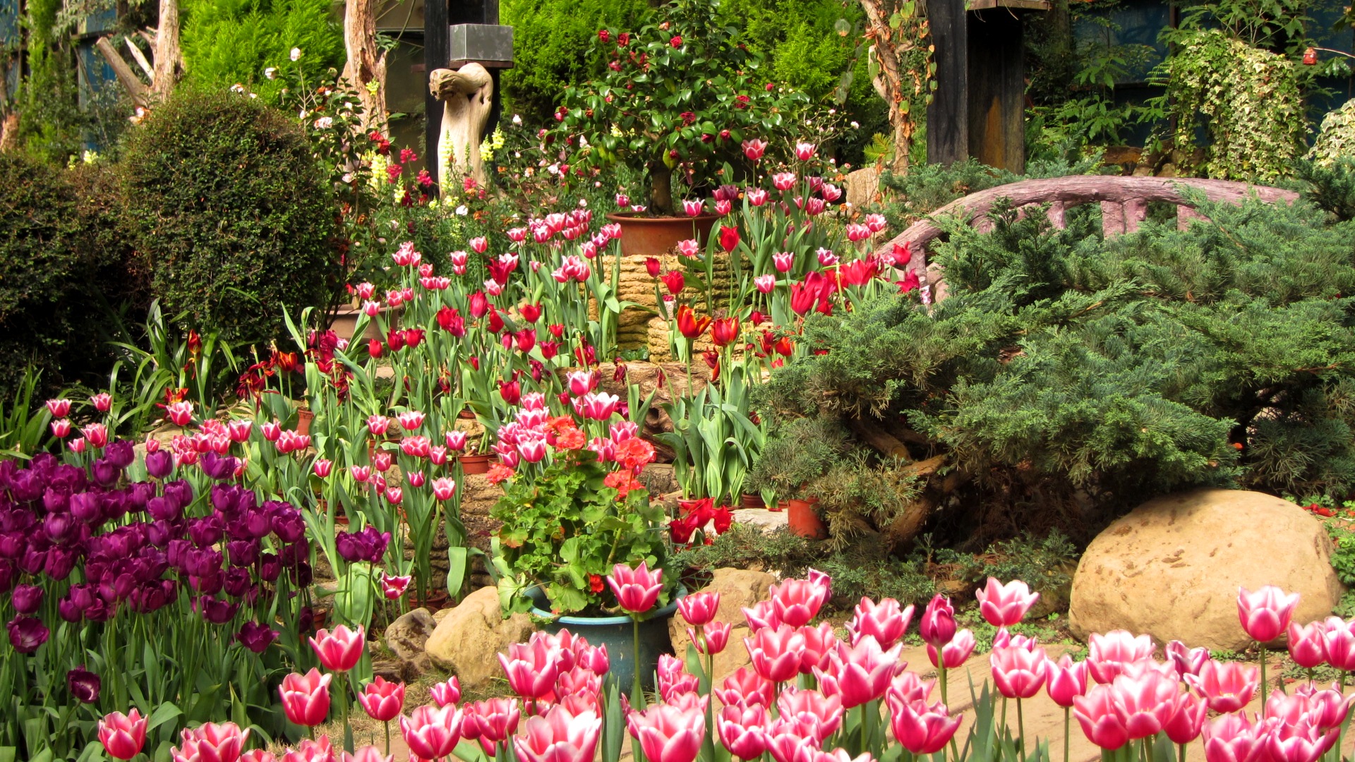 Garden Wallpaper - HD Wallpaper 