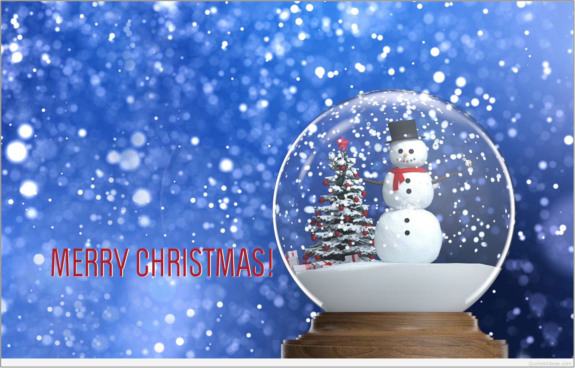 Cute Merry Christmas Wallpaper Hd - Christmas Wallpaper Snow Globe - HD Wallpaper 