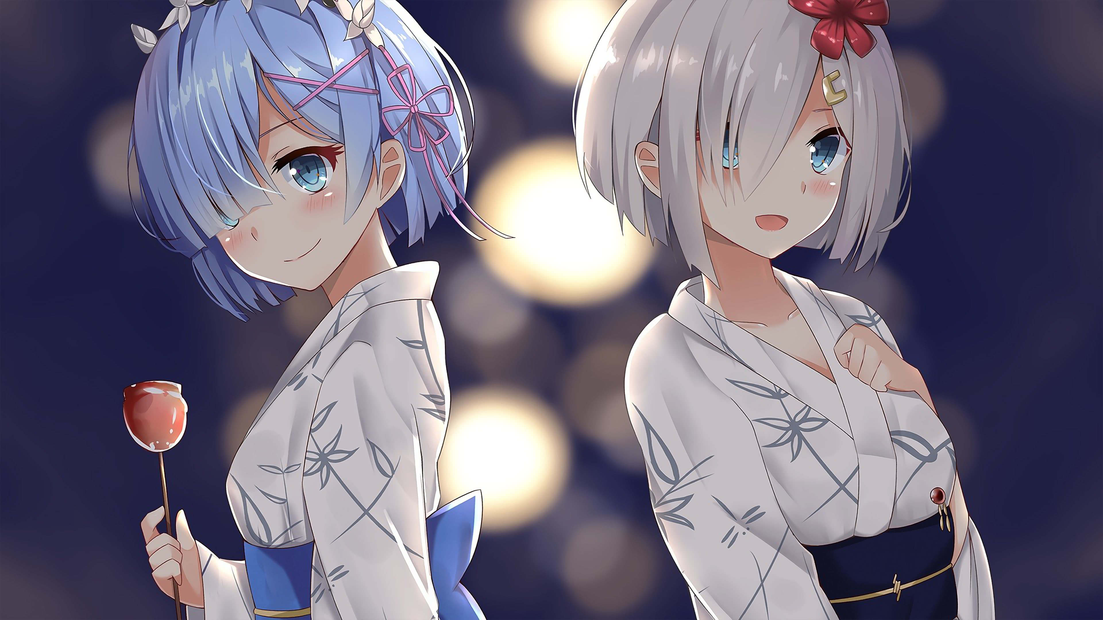 Re Zero Rem And Hamakaze Uhd 4k Wallpaper Rem And Hamakaze 3840x2160 Wallpaper Teahub Io