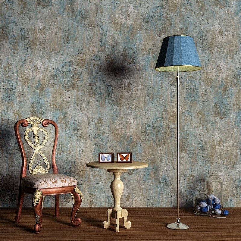 Pared Gris Moteada Con Azul - HD Wallpaper 