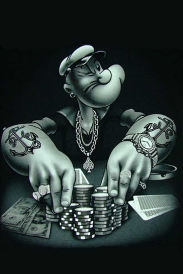 Mafia Gangster Wallpaper Hd - Popeye Poker - 640x960 Wallpaper 