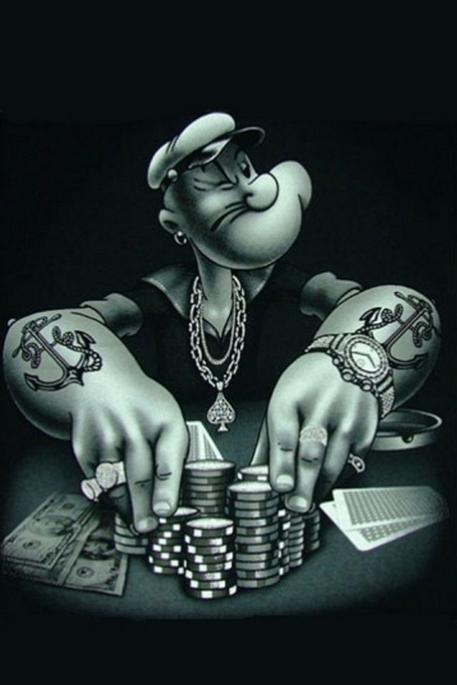 Mafia Gangster Wallpaper Hd - Popeye Poker - HD Wallpaper 