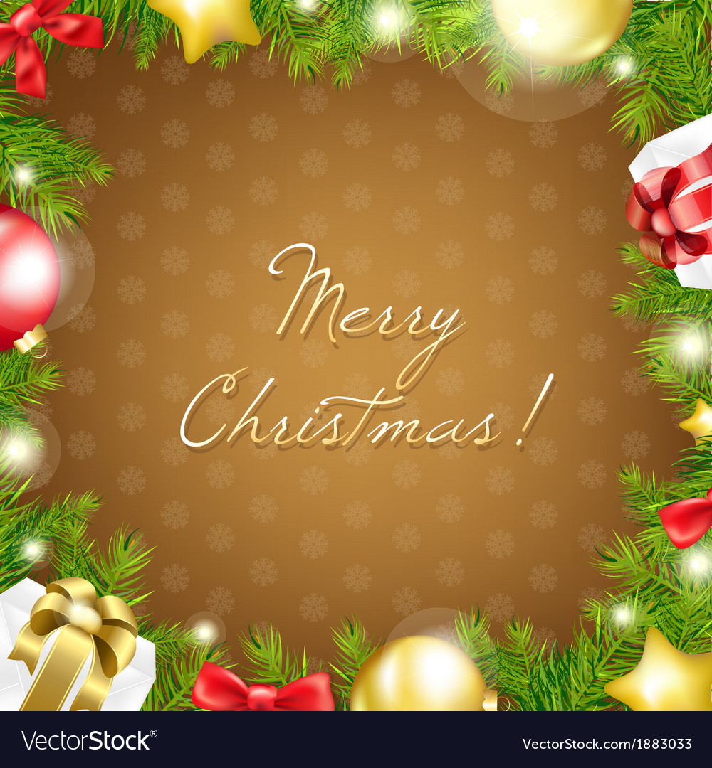 Christmas Background With Borders - HD Wallpaper 