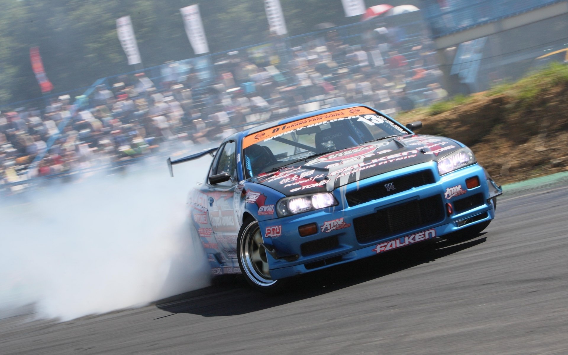 Nissan Skyline Gtr R34 Drift - HD Wallpaper 