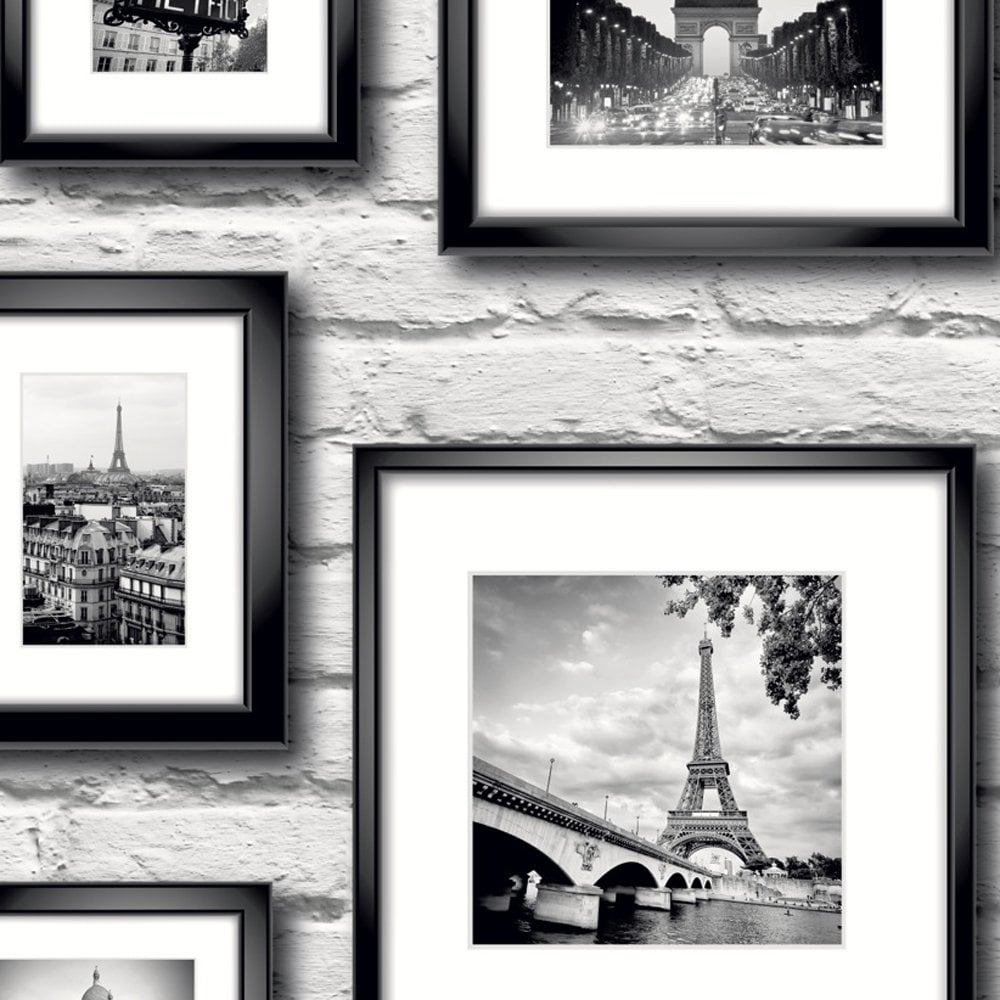 Frames On Brick Wall - HD Wallpaper 