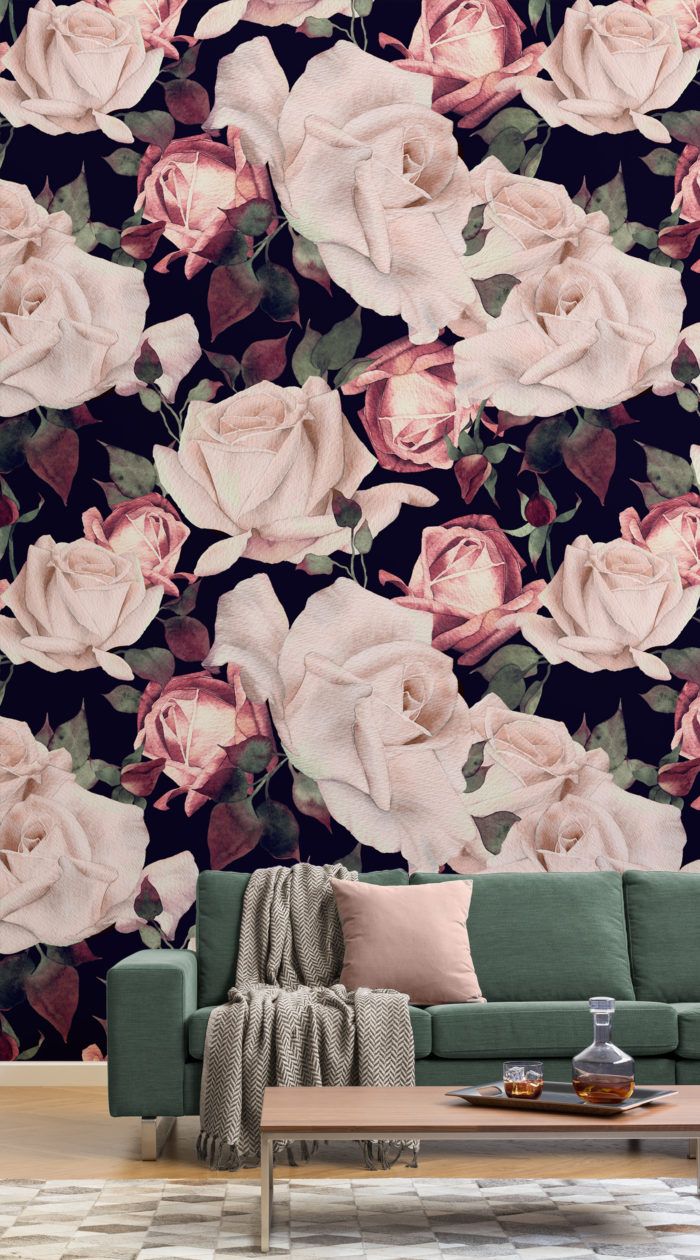 Create A Dramatic Space With Dark Floral Wallpaper - Ben Phipps Hope - HD Wallpaper 