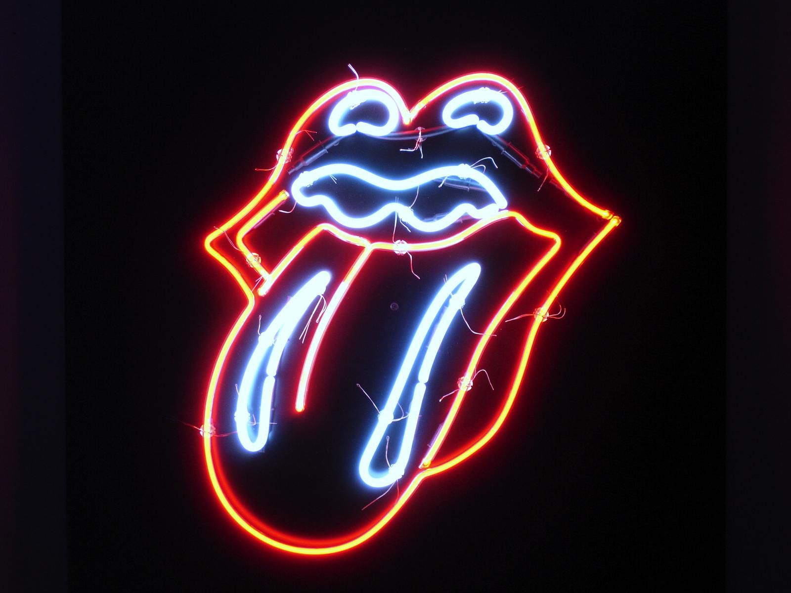 Rolling Stones Neon Sign - HD Wallpaper 