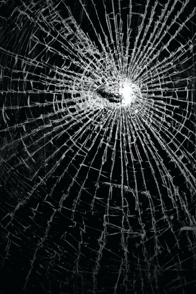 3d crack glass wallpaper