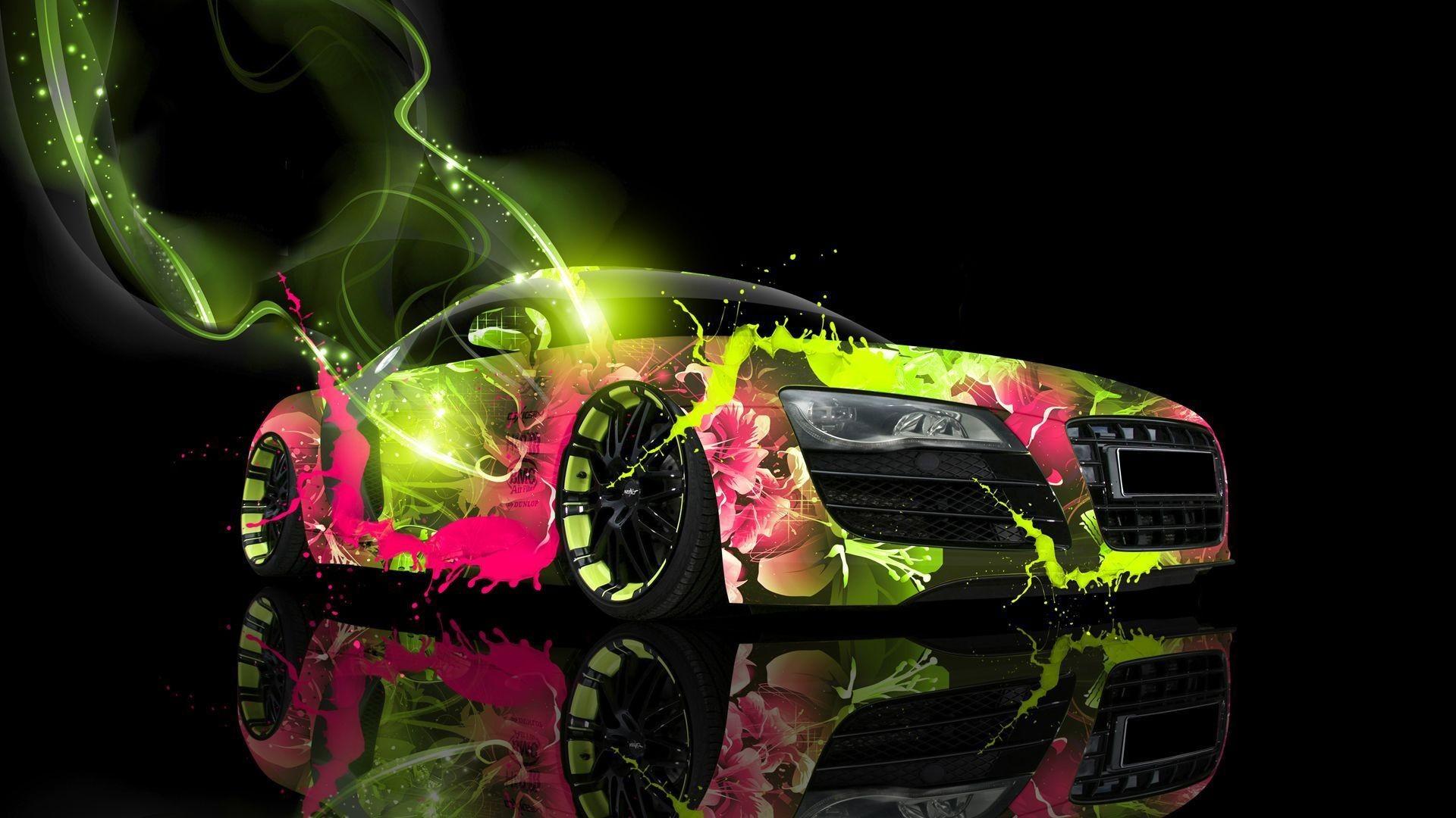 1920x1080, Cool Cars Wallpapers Â» High Quality Pictures - Cool Pink And Green - HD Wallpaper 