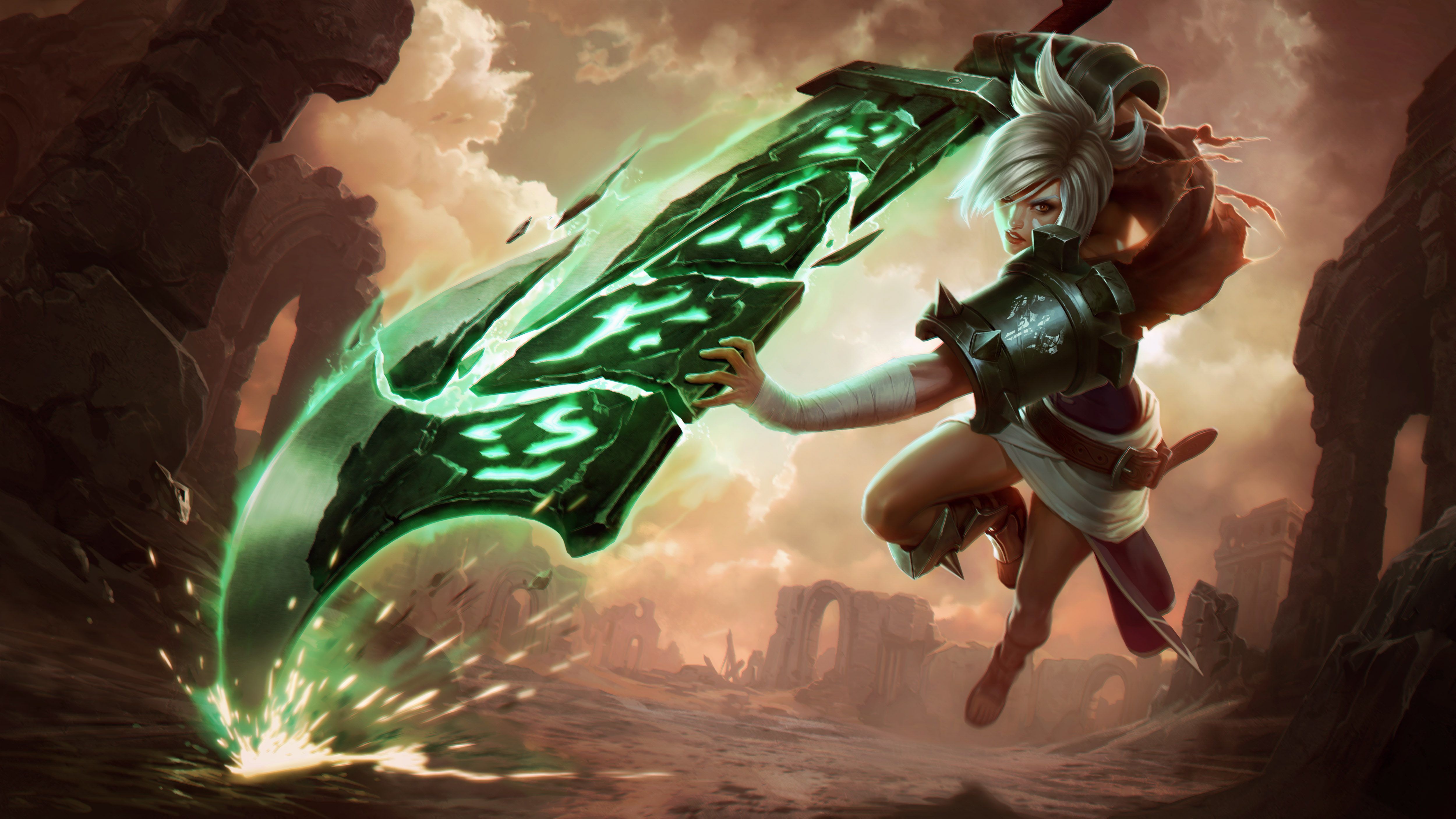 League Of Legends Riven Wallpaper Hd - HD Wallpaper 