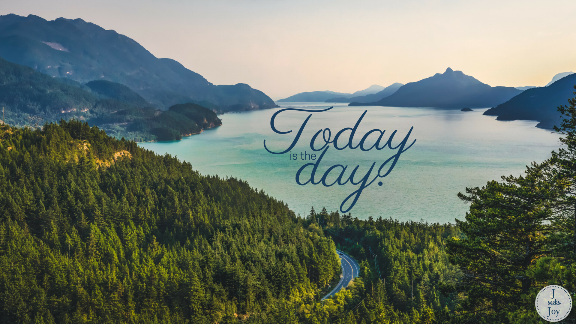 Today Is The Day - Forest And Lake Desktop Backgrounds - HD Wallpaper 