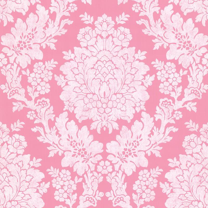 Liza Pink Roselle Damask 344 68712 Brewster Wallpaper - Pink Wallpaper For House - HD Wallpaper 
