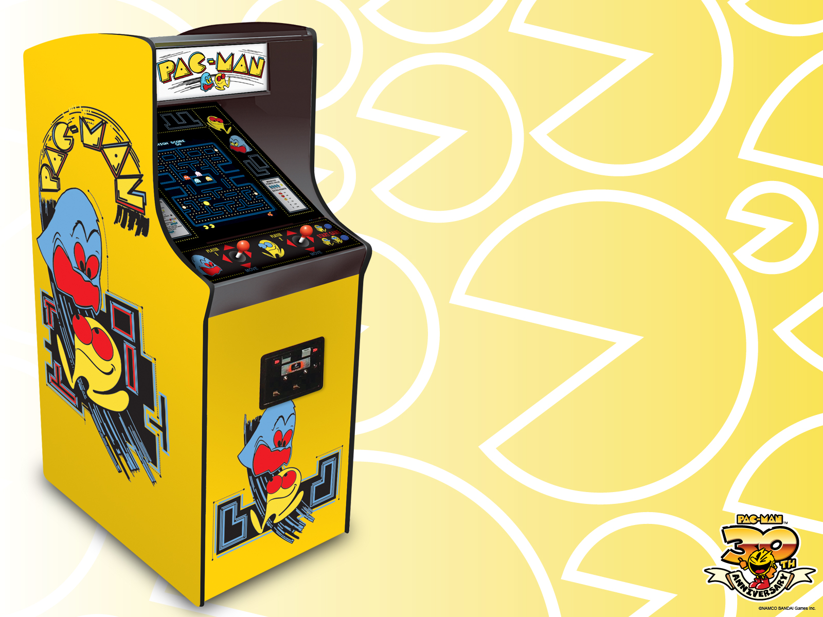 Retro Pac Man Arcade - HD Wallpaper 