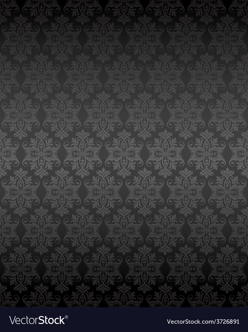 Black Floral - HD Wallpaper 