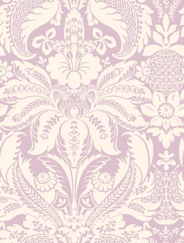 Mauve Vintage Damask Ct71417 Brewster Wallpaper Ct71417 - Brewster Home Fashions Llc - HD Wallpaper 