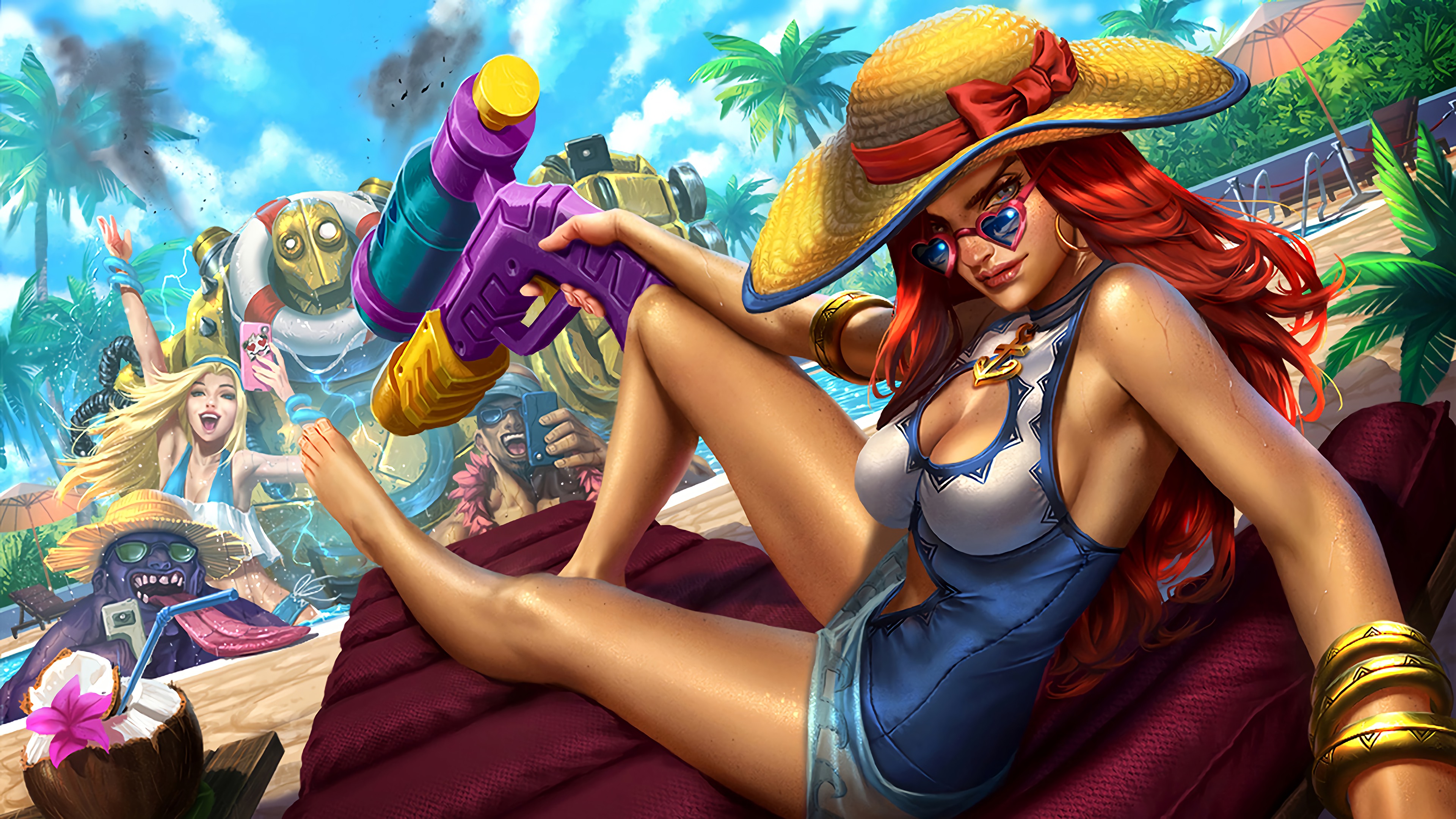 Pool Party Miss Fortune Skin - HD Wallpaper 