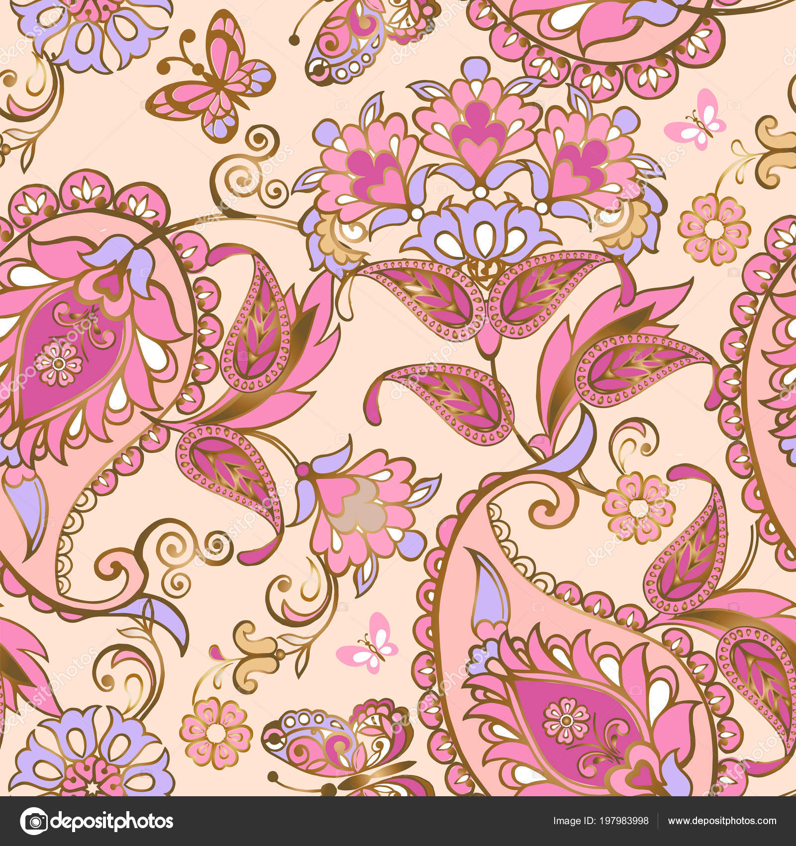 Pastel Paisley Vector - HD Wallpaper 
