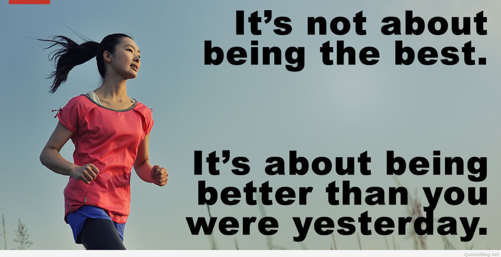 O Honest Inspirational Quotes Facebook - Its Not About Being The Best It's Day - HD Wallpaper 