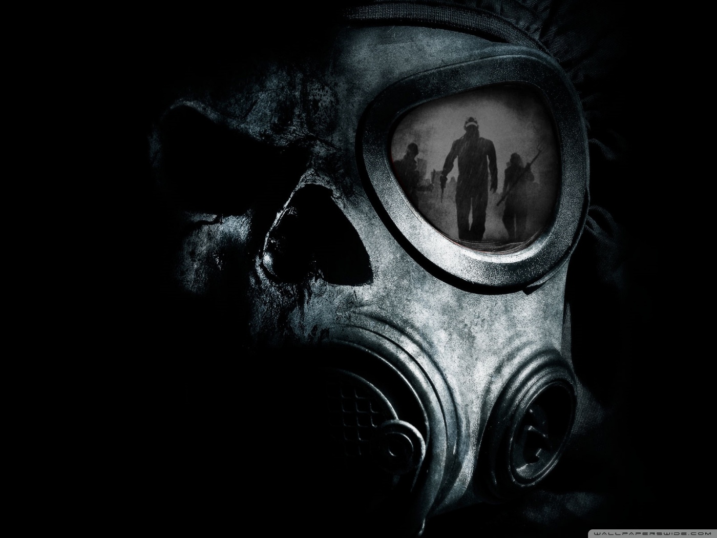 Dark Gas Mask - HD Wallpaper 