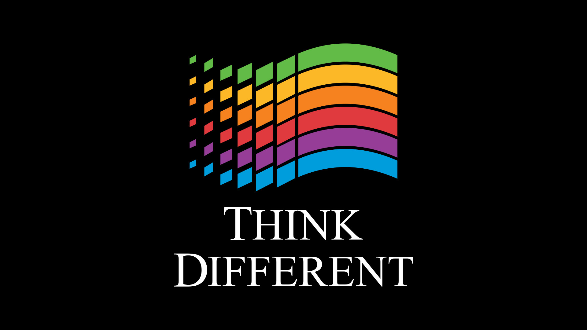1920x1080, Think Different, In The Style Of Microsoft - Windows 3.1 - HD Wallpaper 