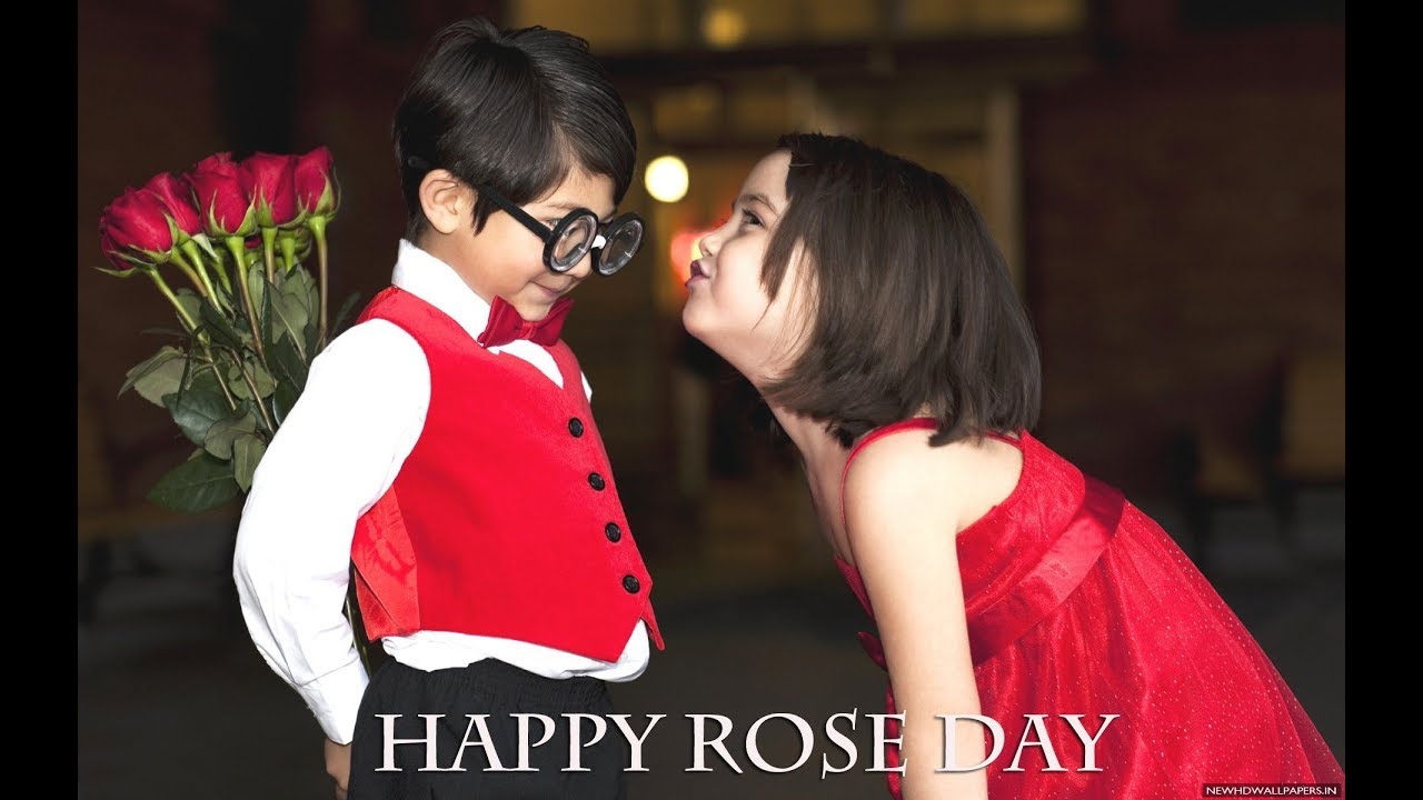 Cute Happy Rose Day - HD Wallpaper 