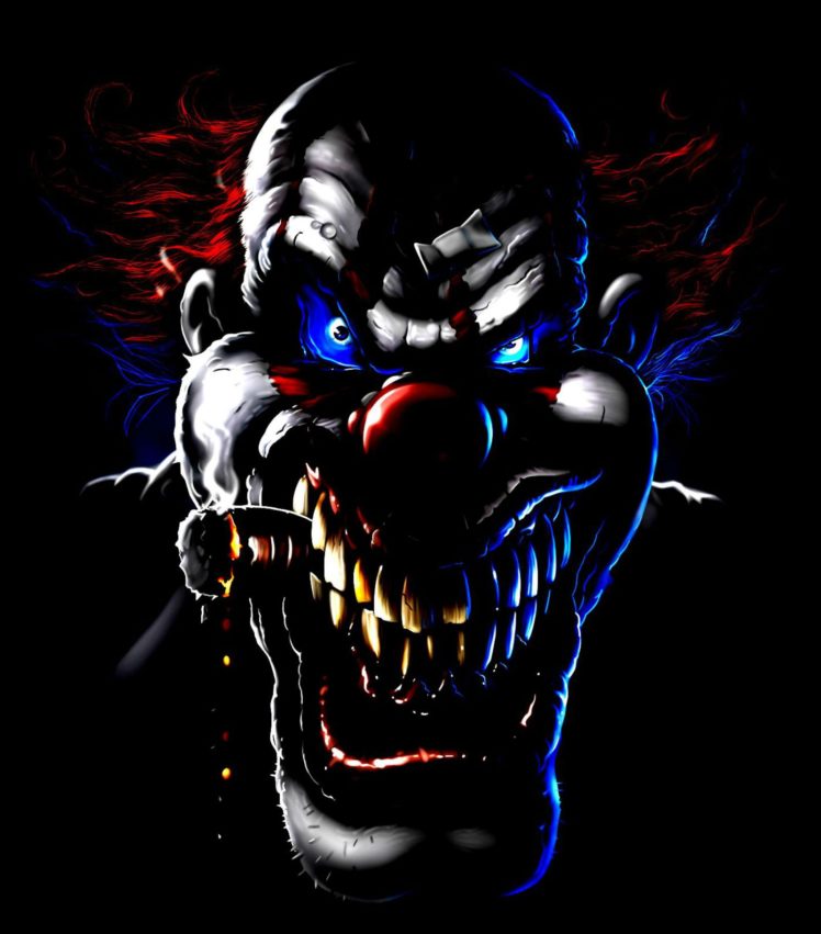 Scary Clown With Cigar - HD Wallpaper 