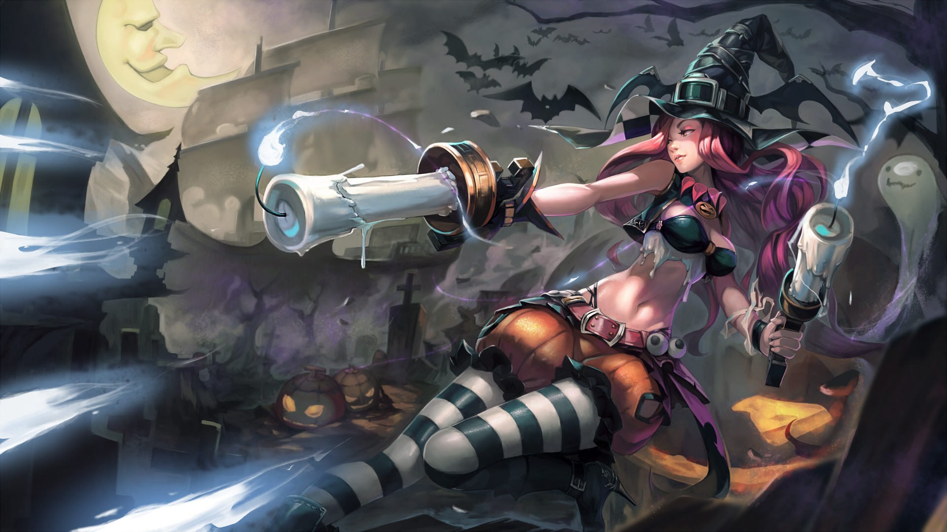 Wallpaper - Halloween Miss Fortune - HD Wallpaper 