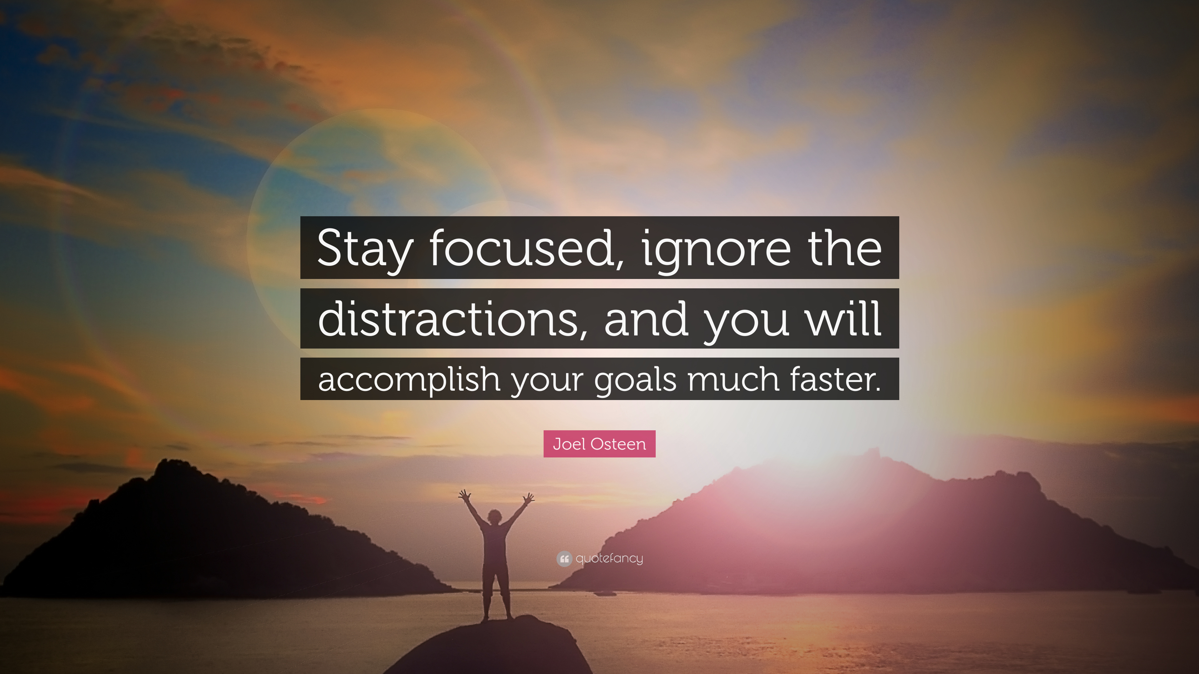 “stay Focused, Ignore The Distractions, And You Will - You Can T Have A Million Dollar Dream On A Minimum - HD Wallpaper 