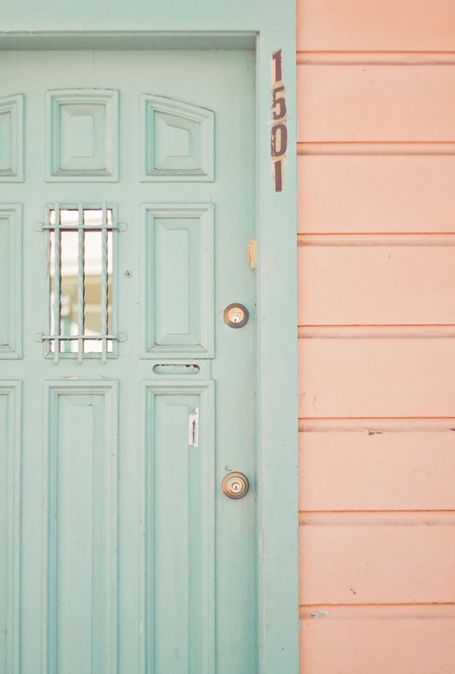 Cute, Pastel, Wallpaper - Mint Green Door - HD Wallpaper 