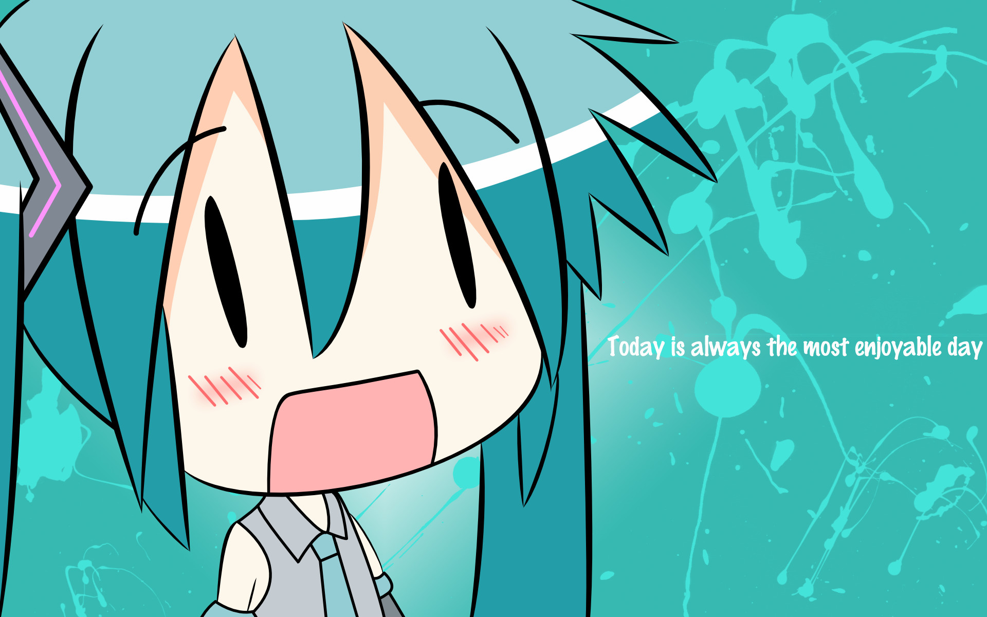 Hatsune Miku Chibi - Hatsune Miku Chibi Wallpaper Hd - HD Wallpaper 