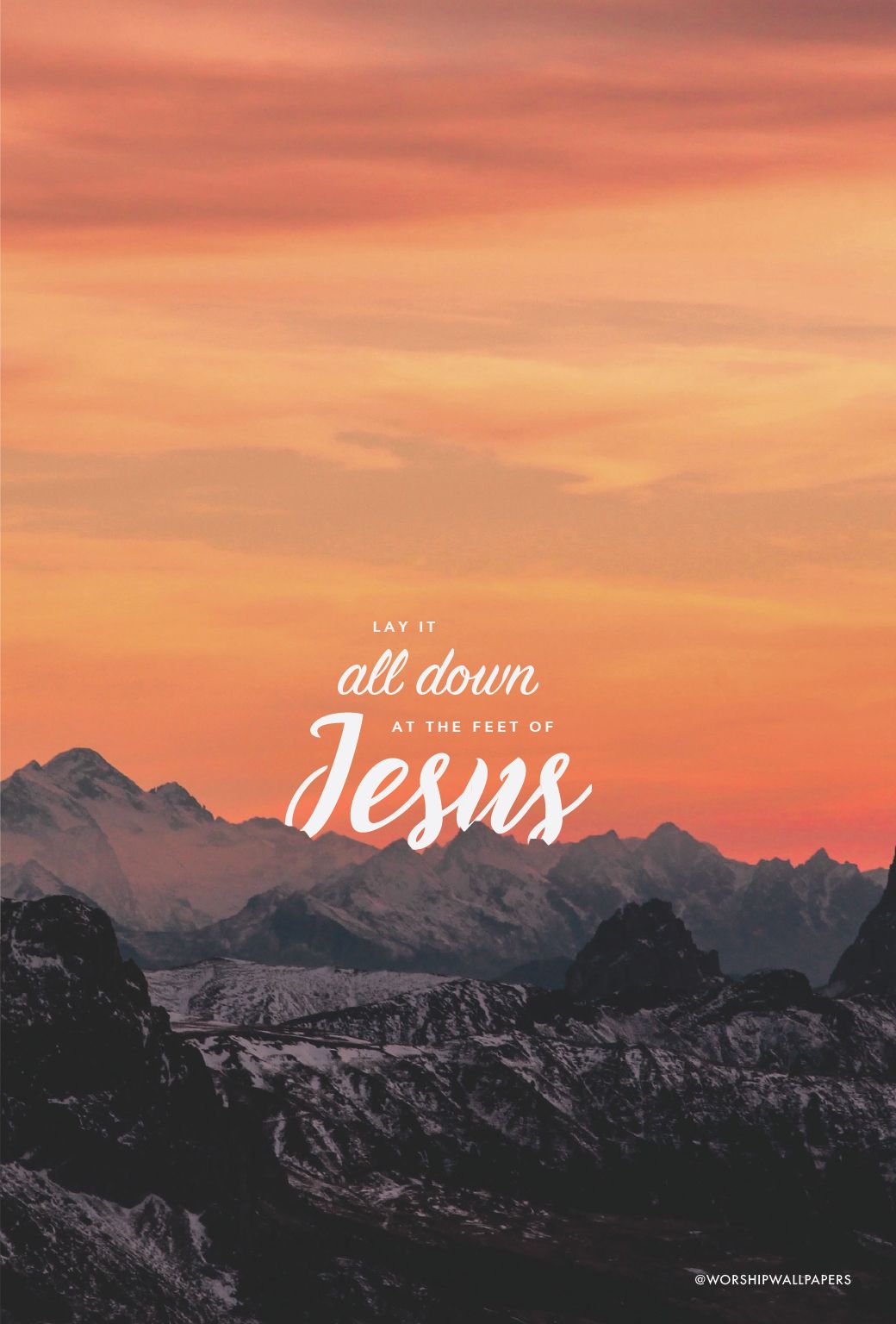 Lay It All Down At Jesus Feet - HD Wallpaper 