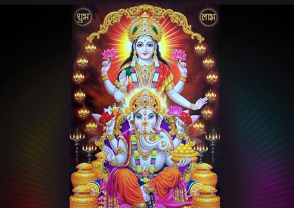 Hindu God Wallpapers For Mobile Phones, God Images - Hd Full Laxmi Ganesh Ji - HD Wallpaper 