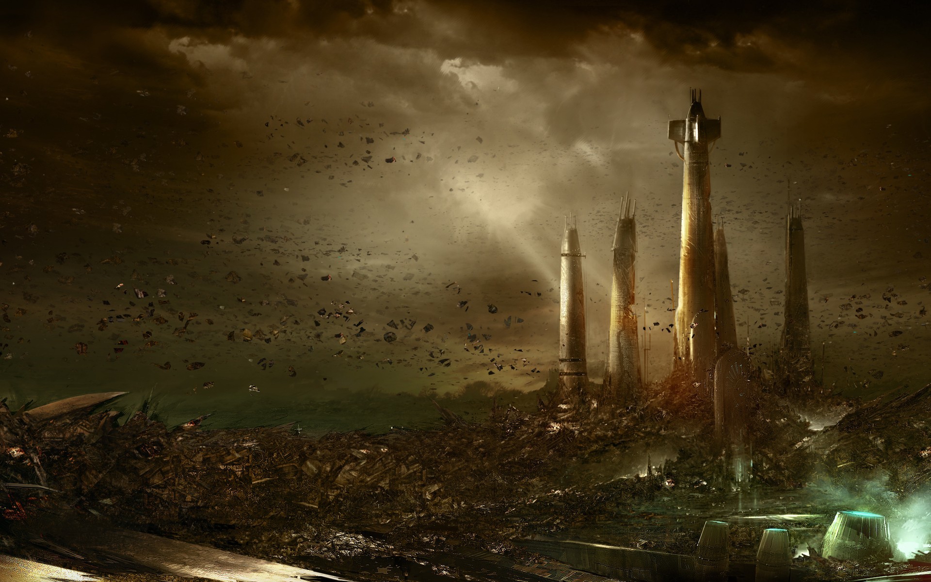 1920x1200, Sci Fi - Raxus Prime Jedi Temple - HD Wallpaper 