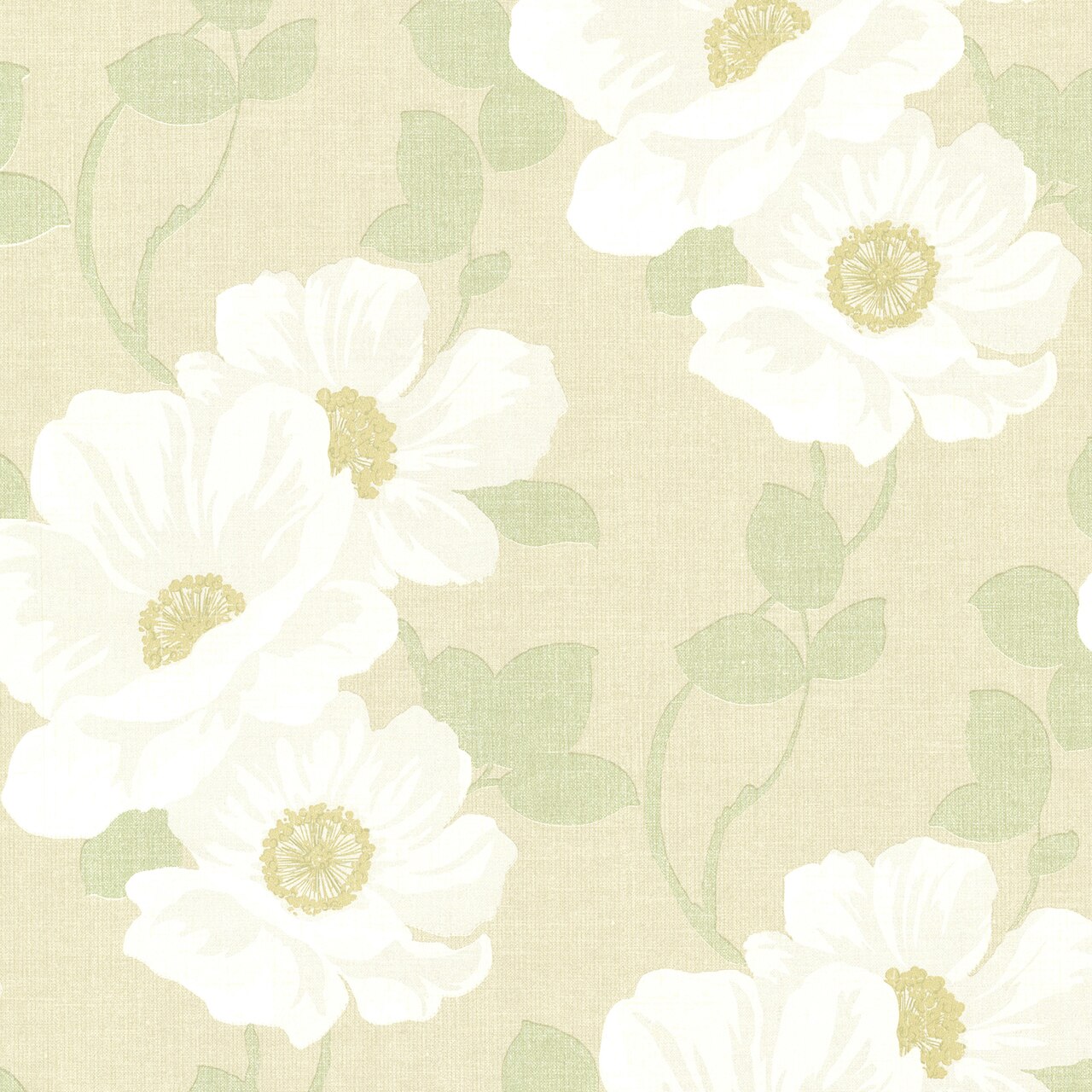 Green Modern Floral - HD Wallpaper 