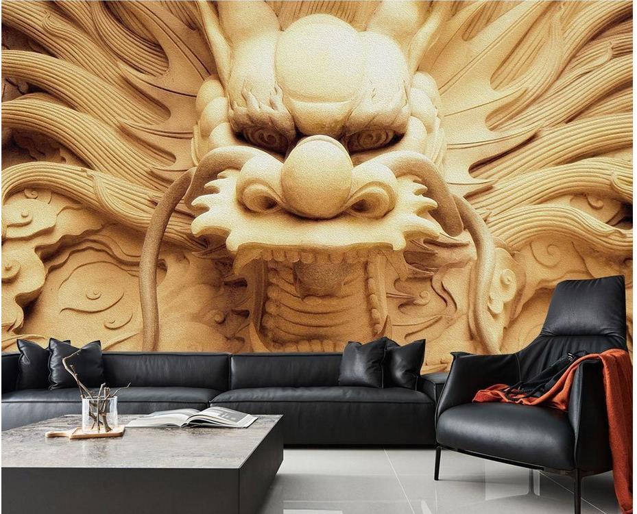 Chinese Dragon Statue - HD Wallpaper 
