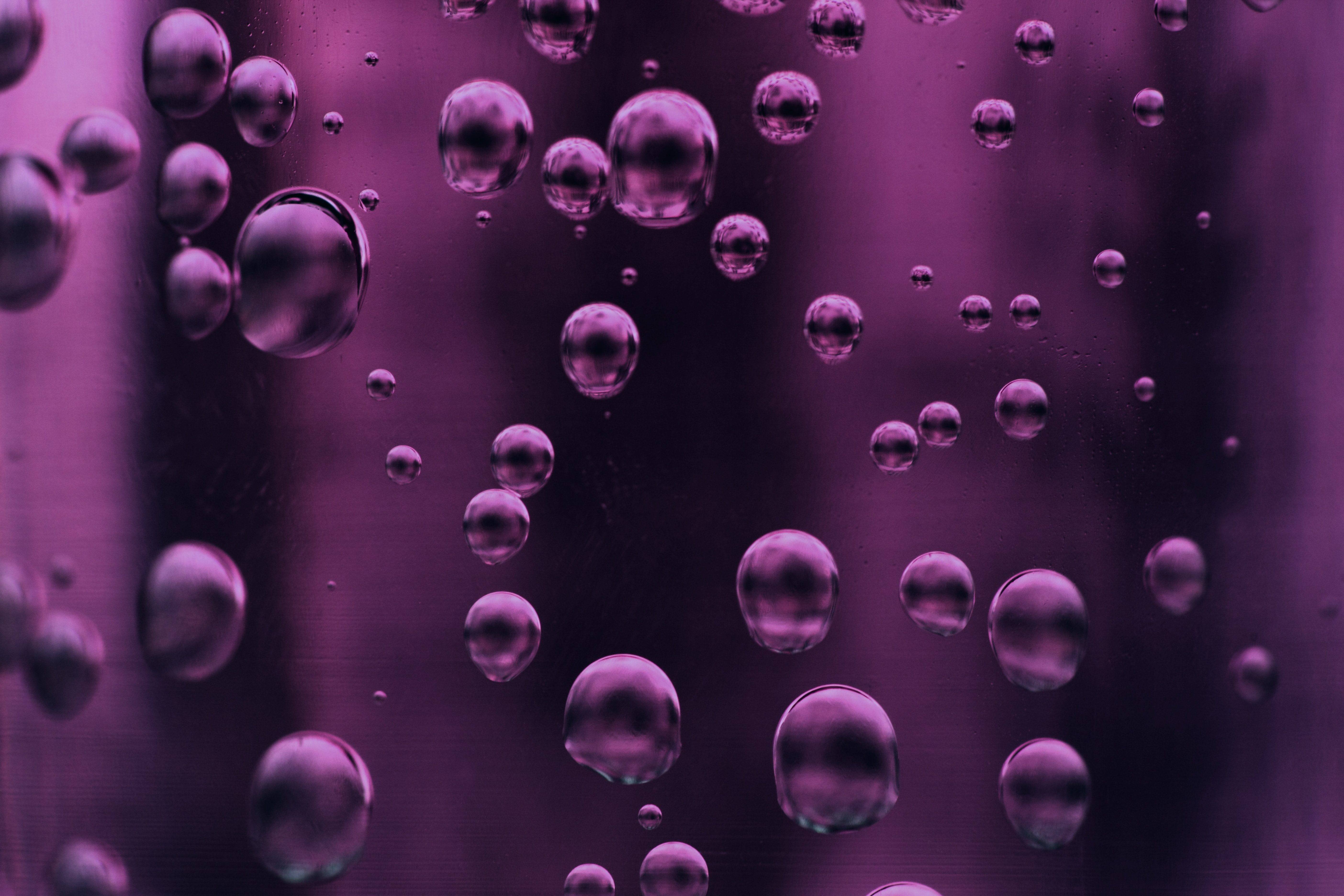 Purple Bubbles - HD Wallpaper 