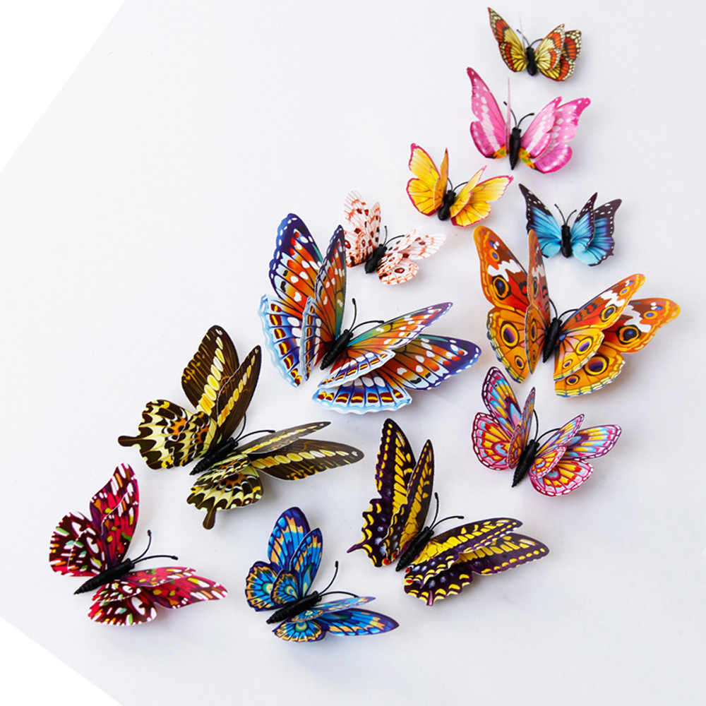 3d Butterfly Wall Stickers - HD Wallpaper 