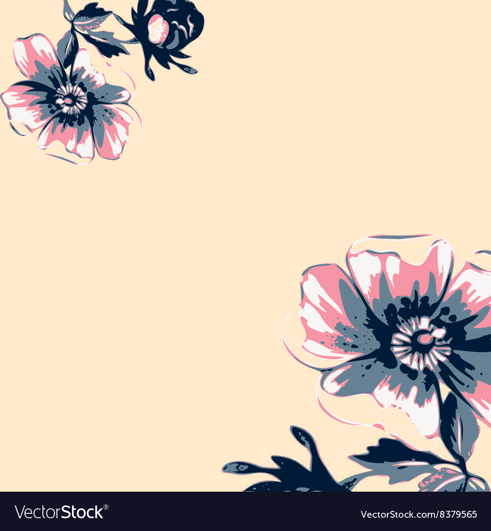 Vintage Flower Wallpaper Frame - HD Wallpaper 