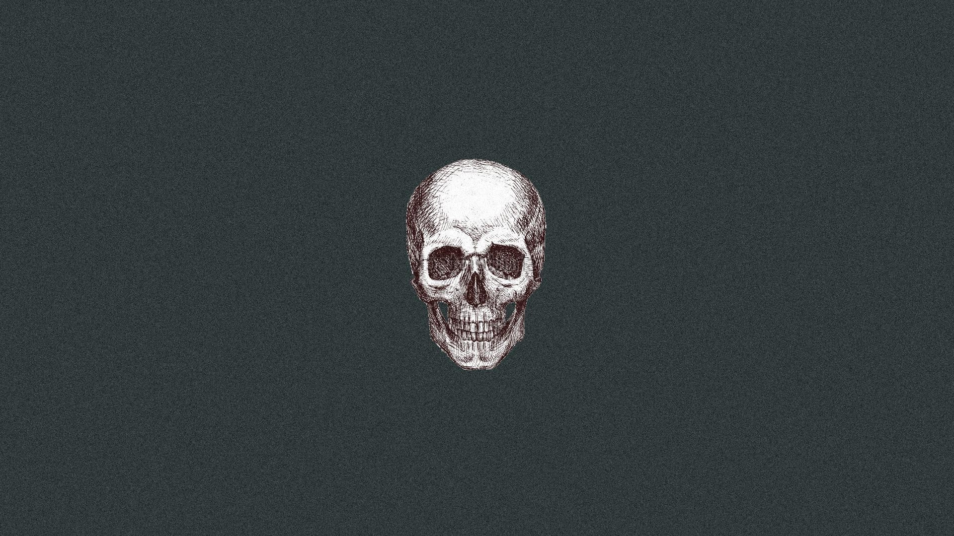 Skull Art - HD Wallpaper 