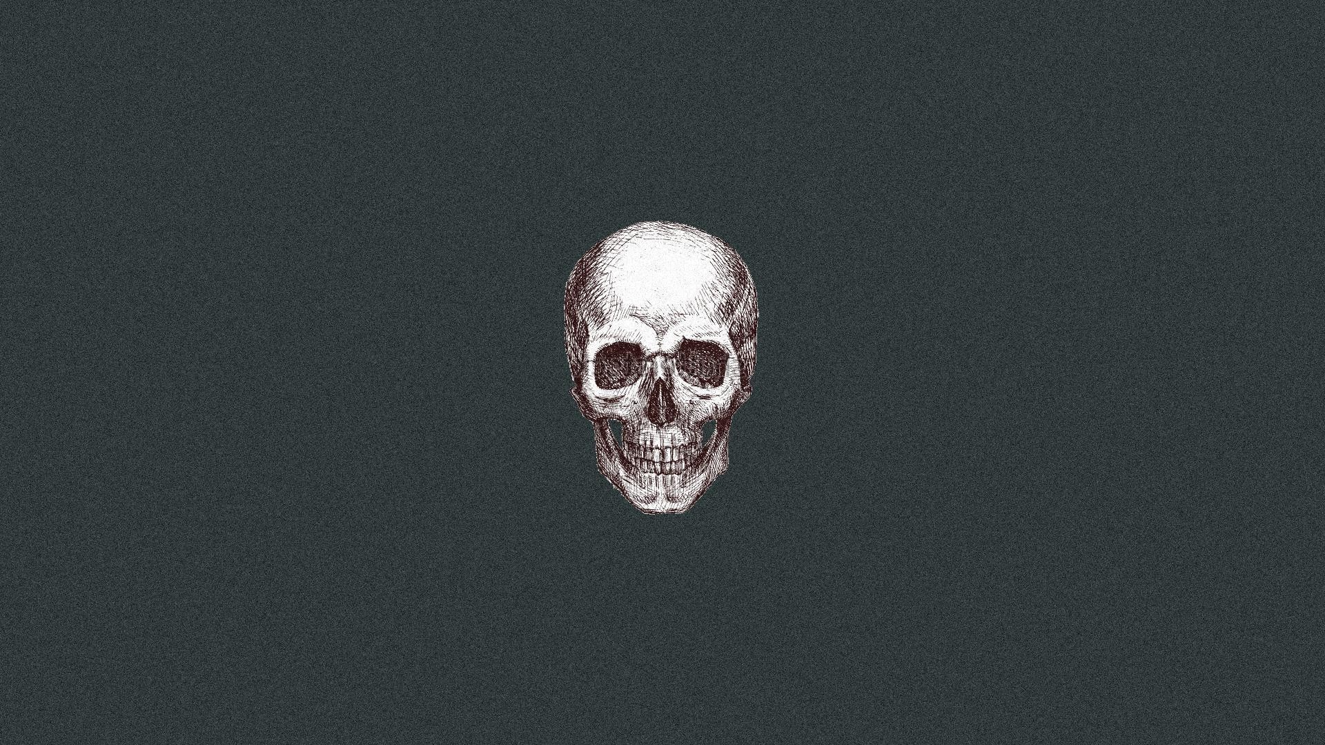 Skull Art - HD Wallpaper 