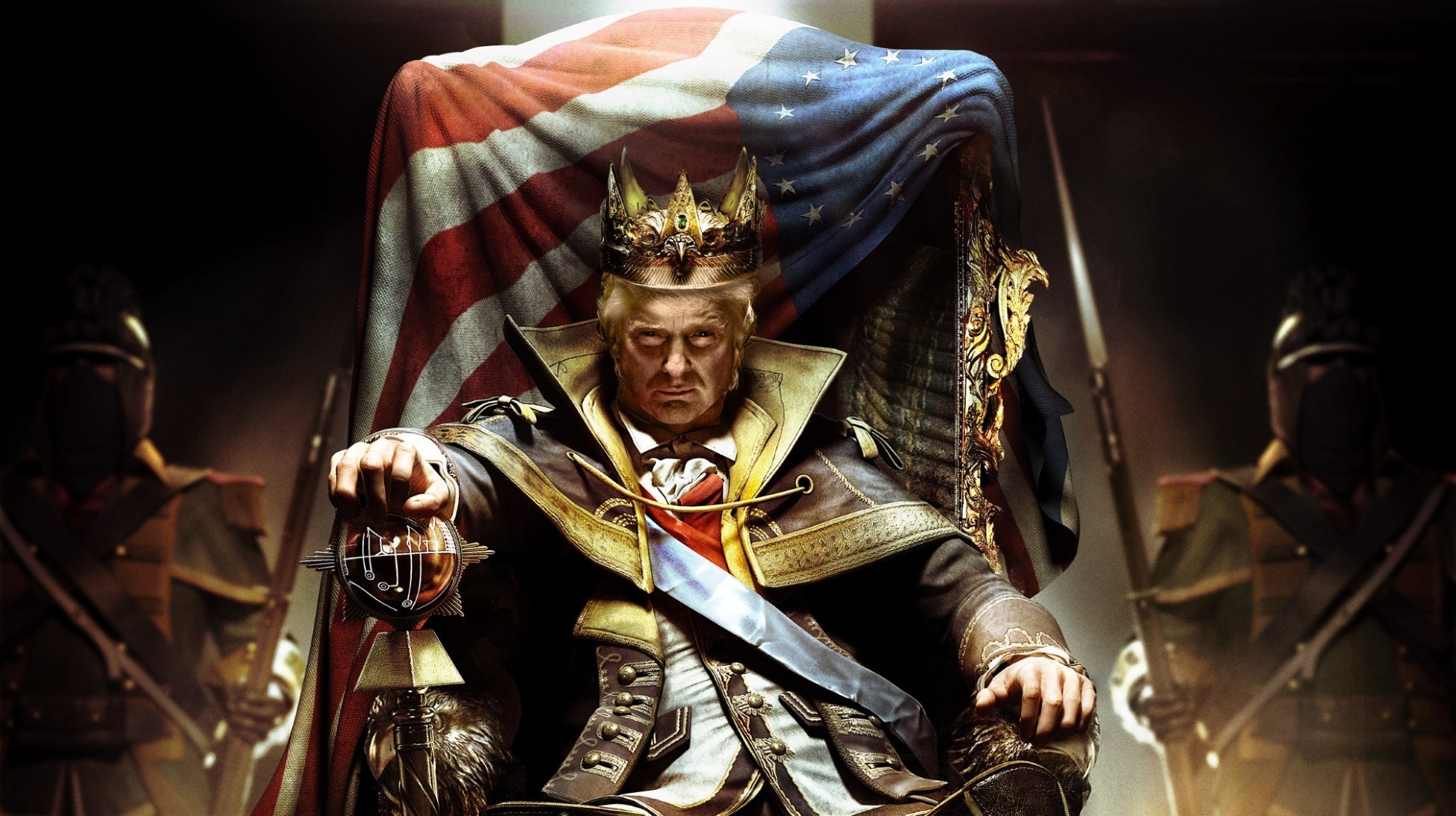 Donald Trump Â - King Sitting On Throne - HD Wallpaper 