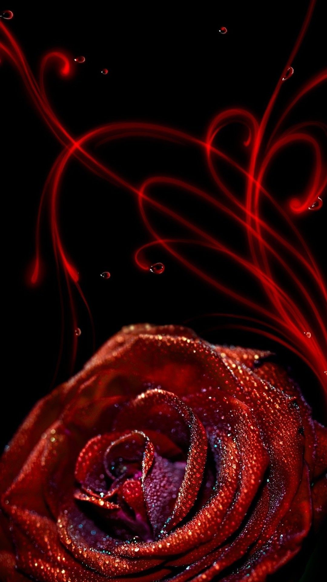 Iphone Wallpaper Rose Flower - HD Wallpaper 