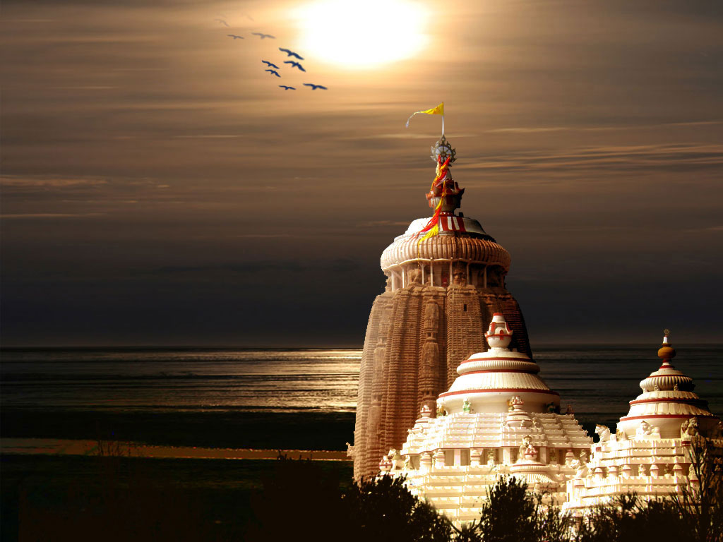 Jagannath Temple Puri Night - HD Wallpaper 