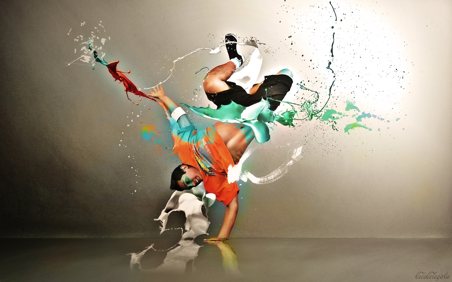 3d Dance Colorful Hd Wallpaper - Dance And Graphic Design - HD Wallpaper 