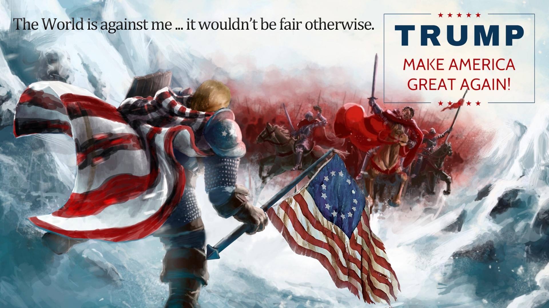 President Trump - Trump The World Is Against Me - HD Wallpaper 