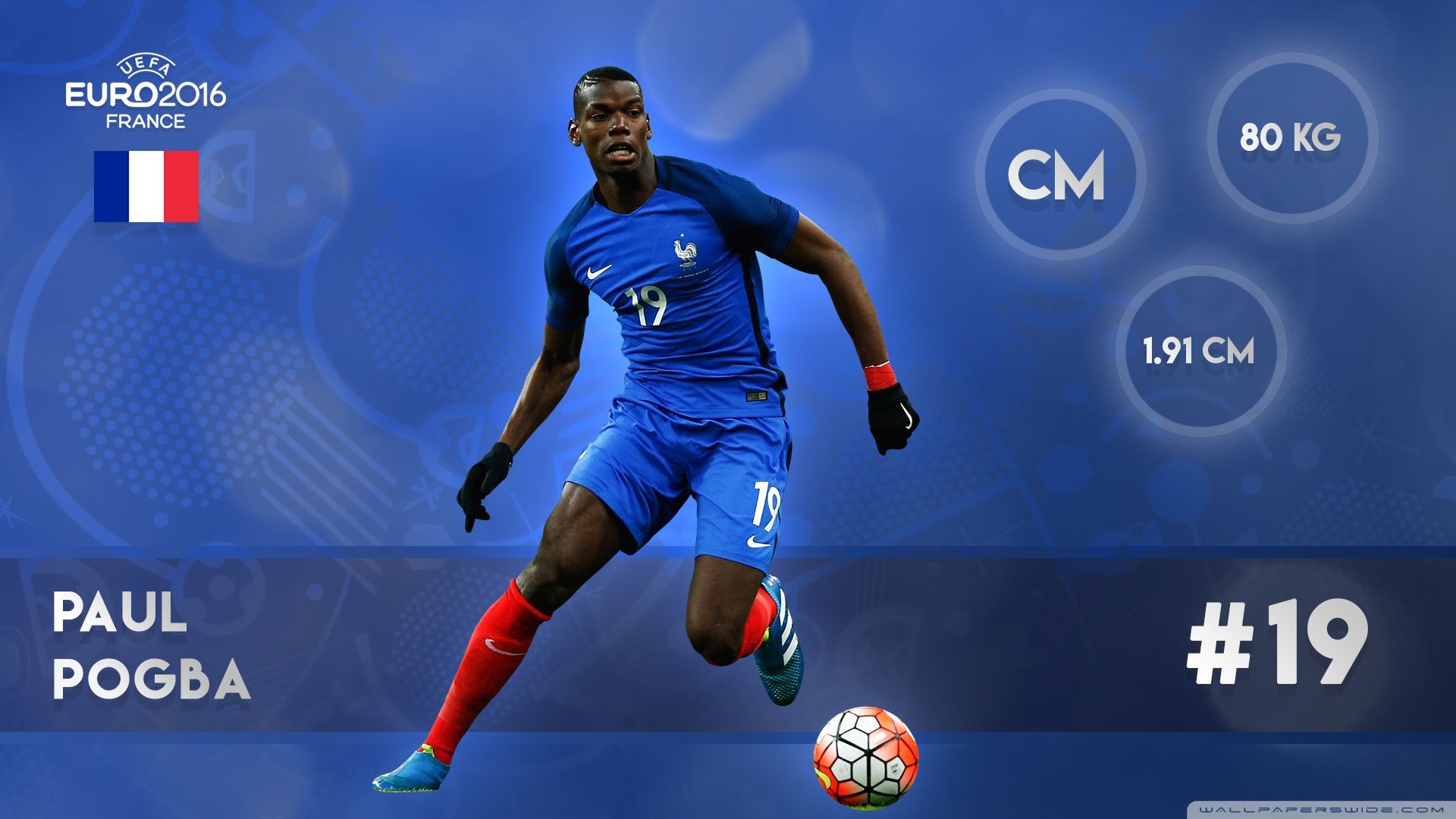 Euro - Paul Pogba France Hd - HD Wallpaper 