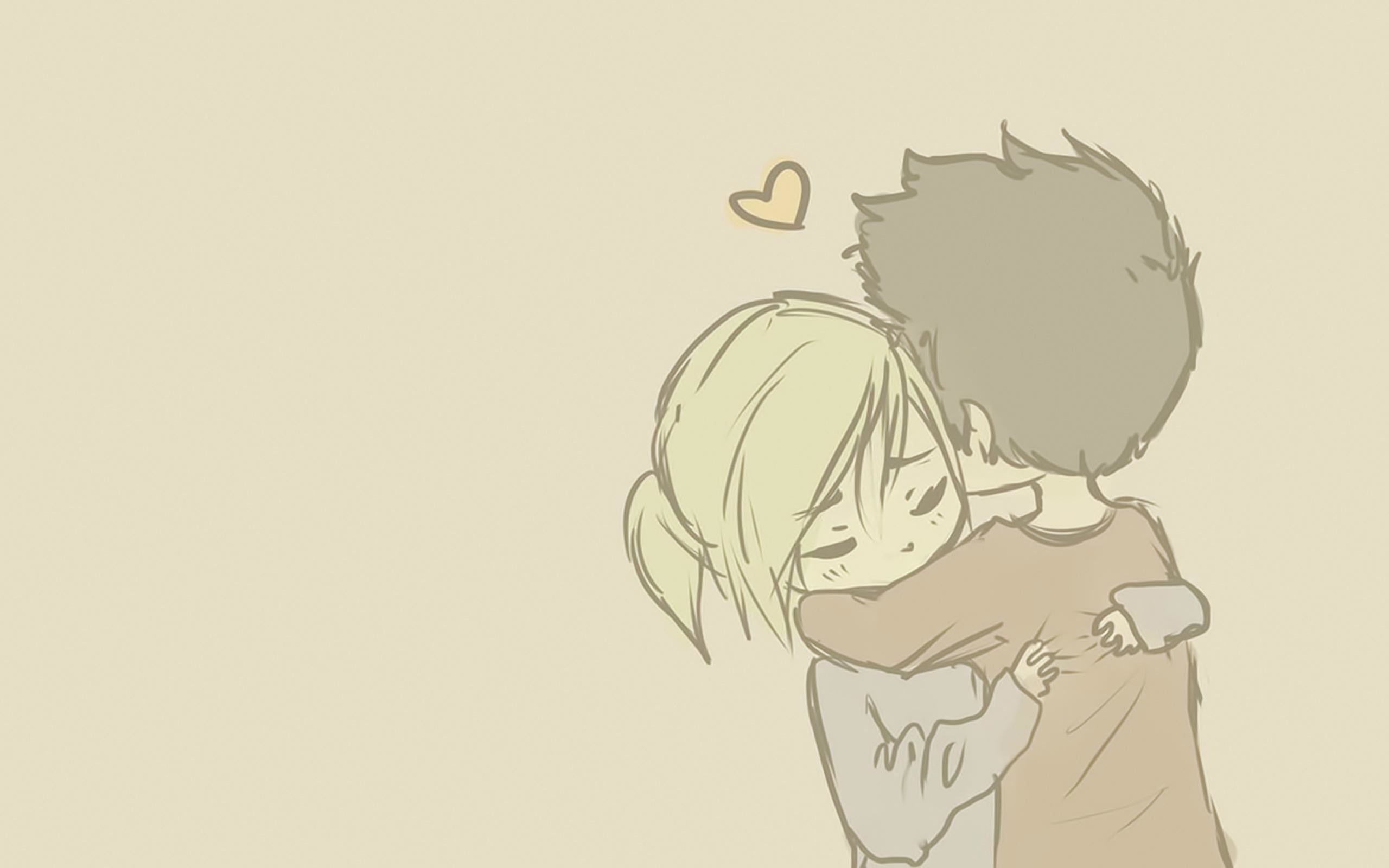 Cute Love Animated Couple - 2560x1600 Wallpaper Cute Love Animated Couple - 2560x1600 Wallpaper