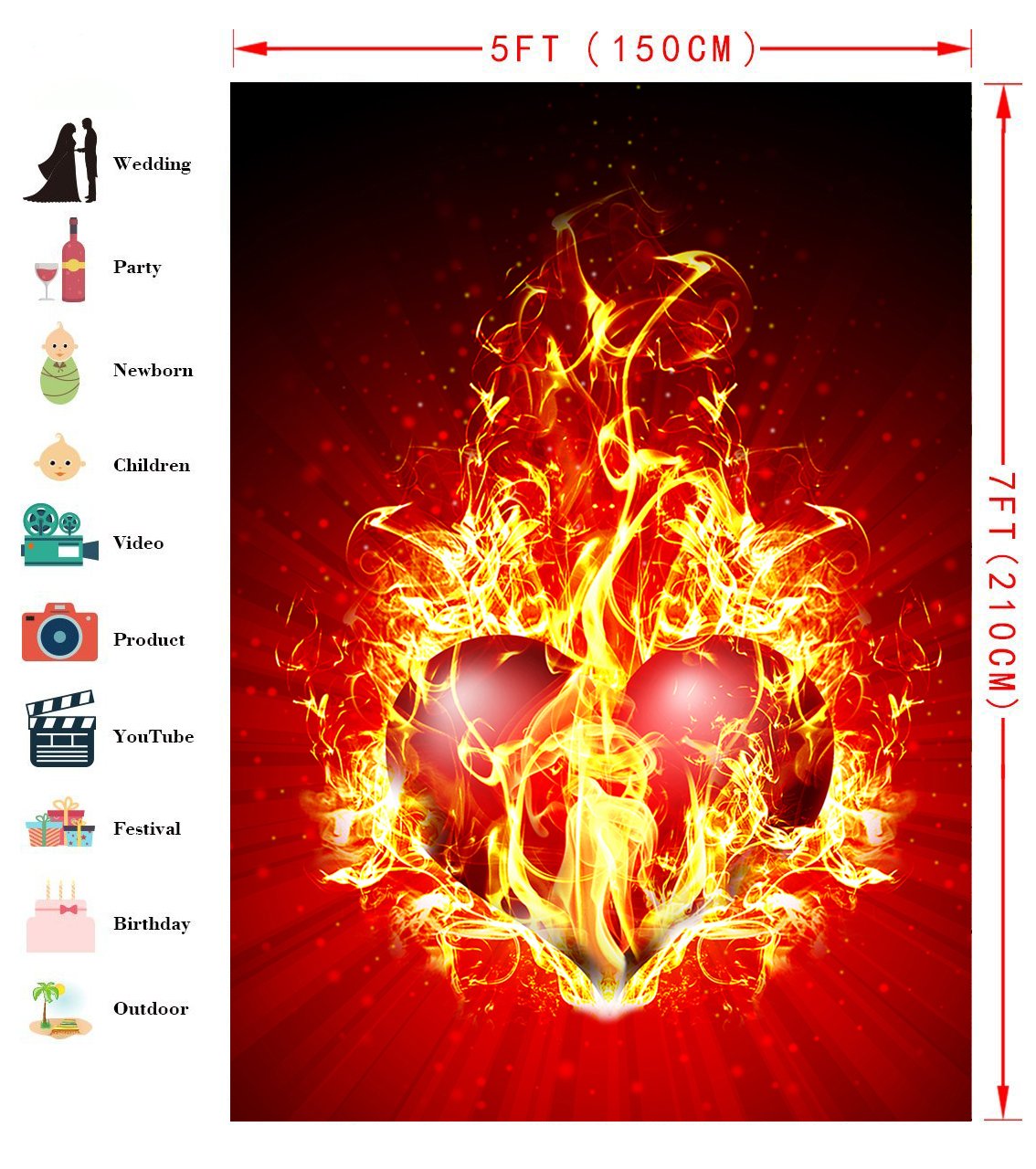 Broken Hearts On Fire - HD Wallpaper 